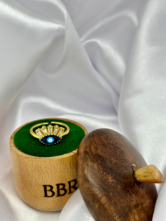 Bella Golden Evil Eye Ring