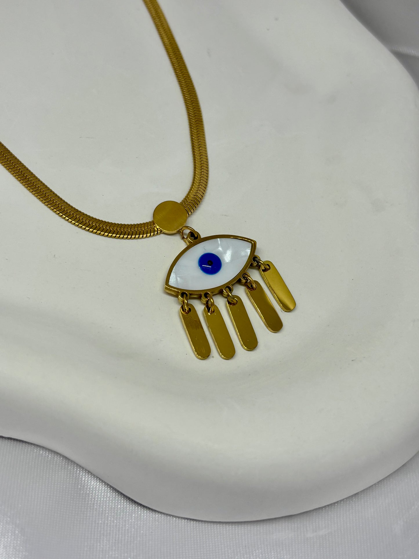 Evil Eye Trail Blazer Gold Neckchain