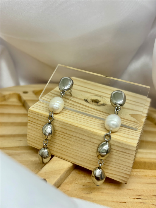 Dreamy Pearl Silver Ripple Drops