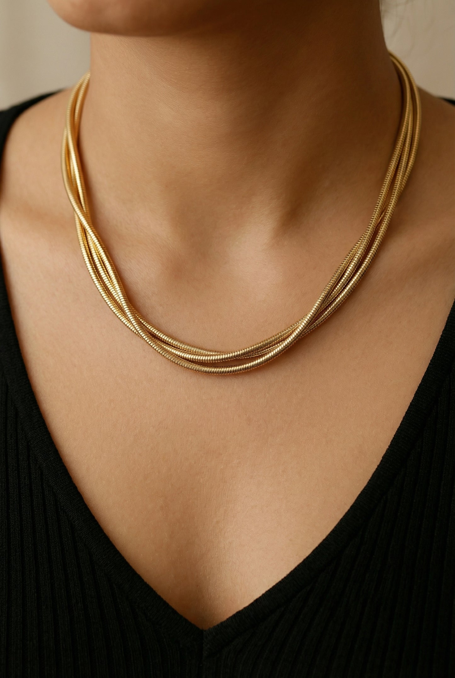 Retro Roaring Tide Gold Neckchain