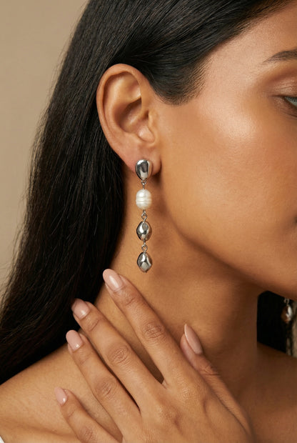 Dreamy Pearl Silver Ripple Drops