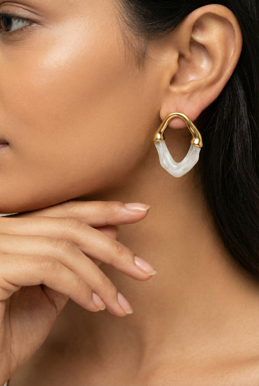 Moonlit Gold Earring