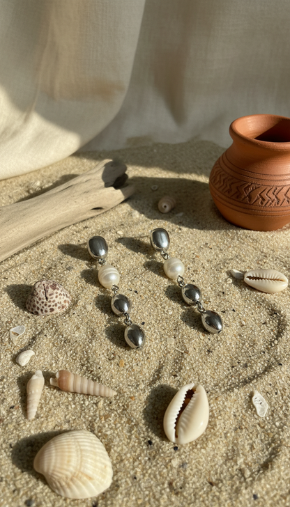 Dreamy Pearl Silver Ripple Drops