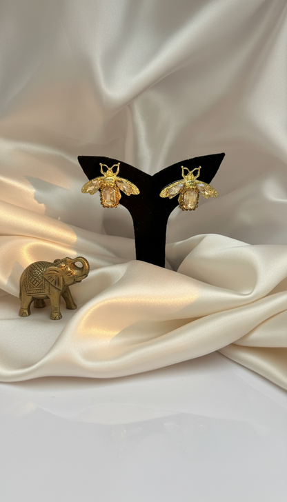 Champagne Butterfly Spark Earring