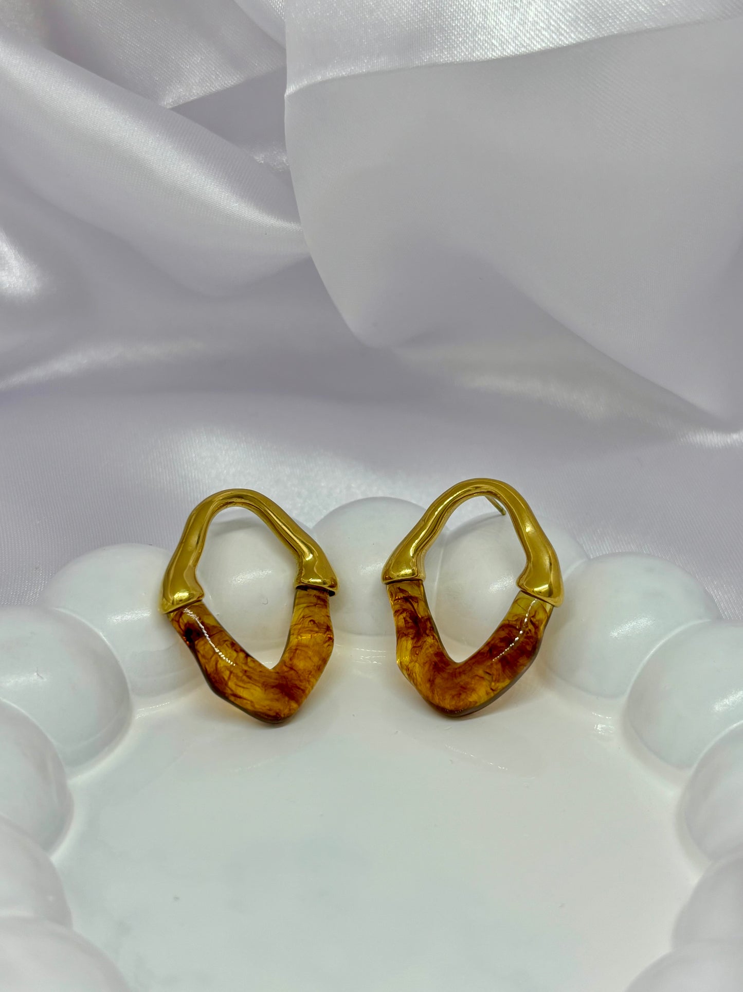 Sunburst Gold Earring