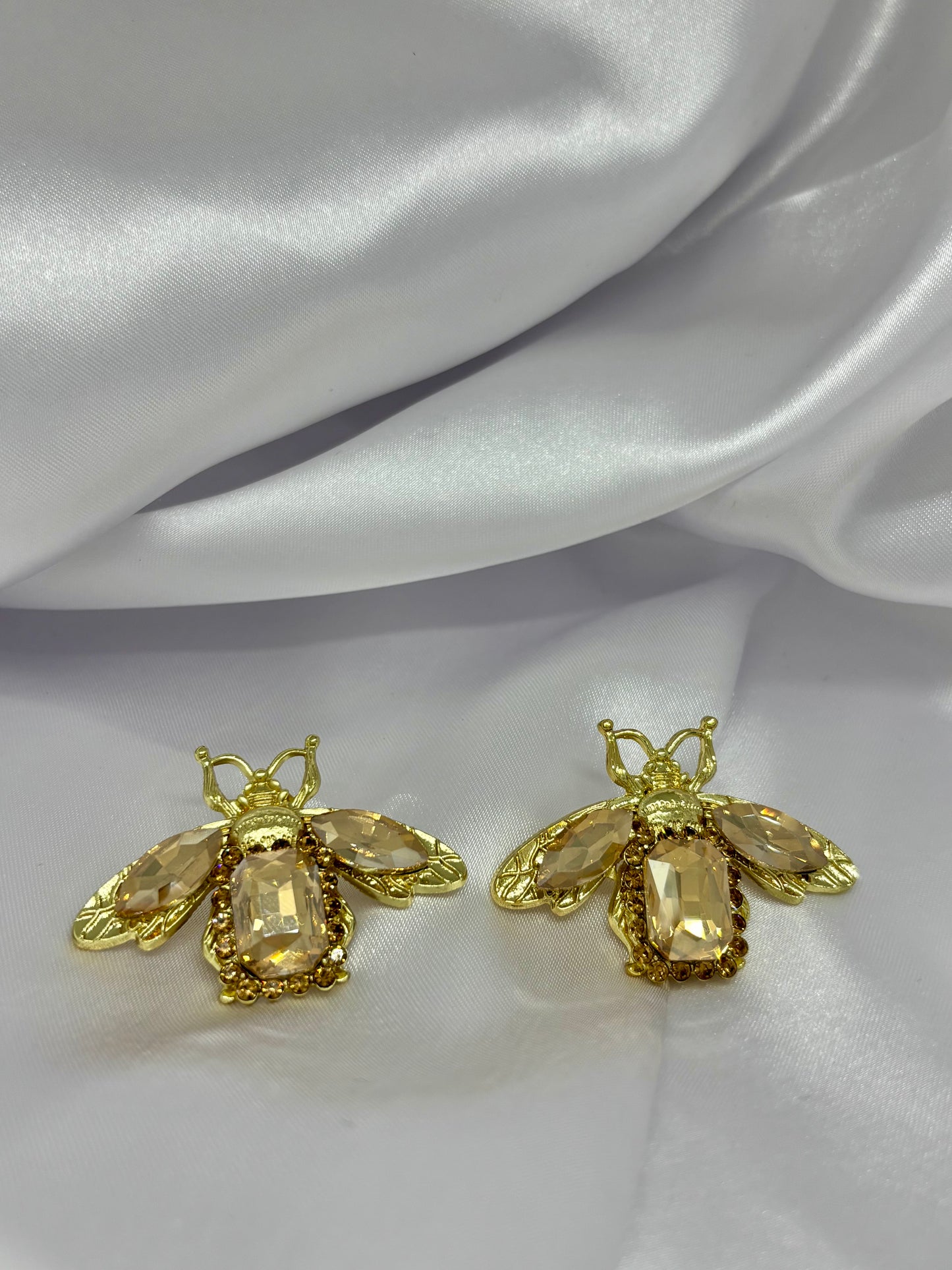 Champagne Butterfly Spark Earring