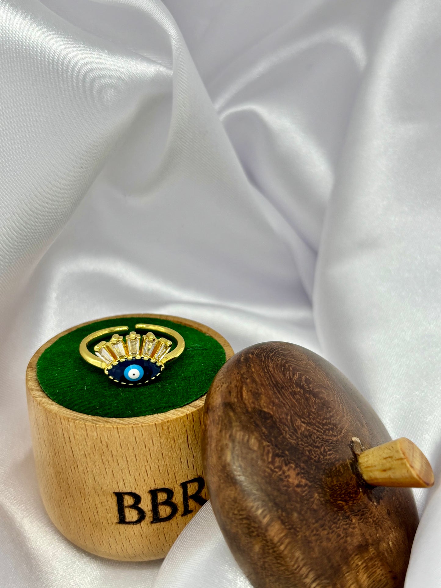 Bella Golden Evil Eye Ring