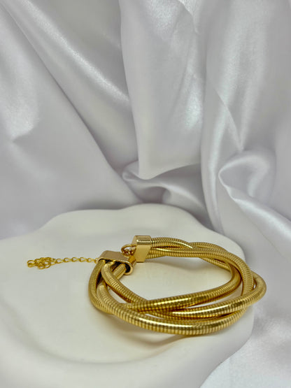 Retro Roaring Tide Gold Handcuff