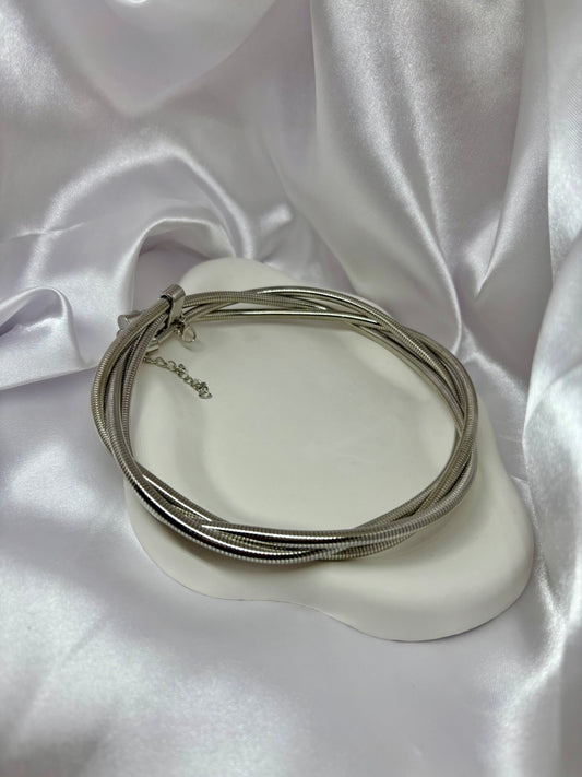 Retro Roaring Tide Silver Neckchain