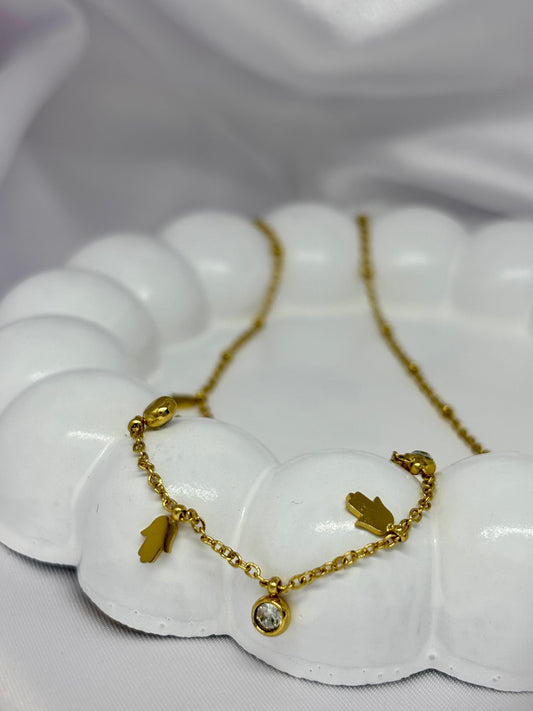 Golden Hamsa Neckchain