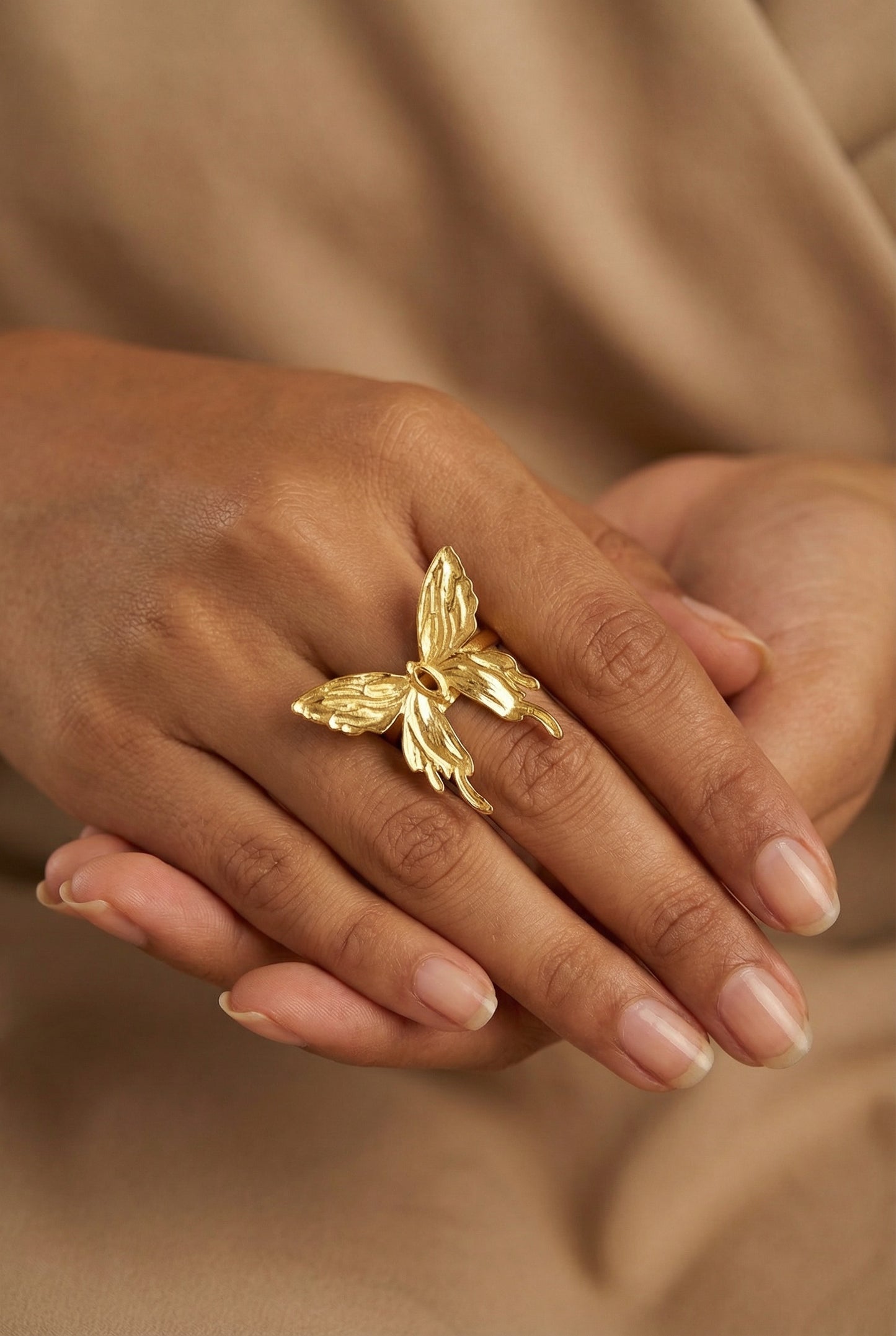 Bella Gold Butterfly Ring