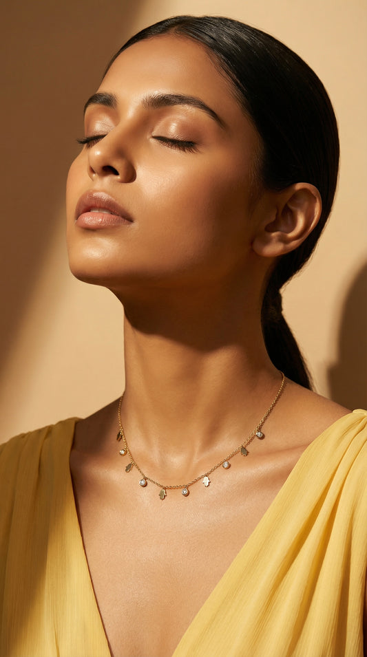 Golden Hamsa Neckchain